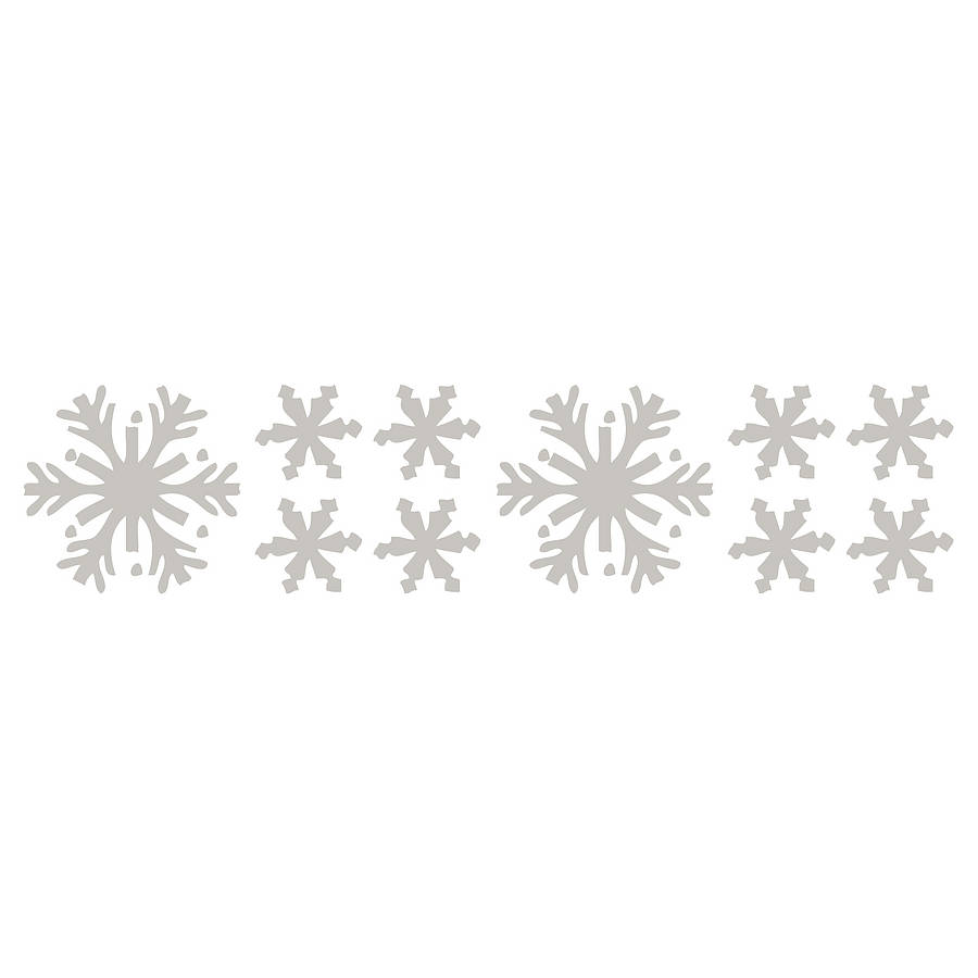 snowflakes (mini pack) wall stickers by spin collective ...