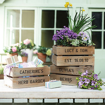 Personalised Small Planter Crate, 4 of 9