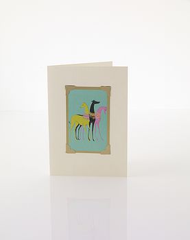 Art Deco Greetings Card: Animals, 3 of 12