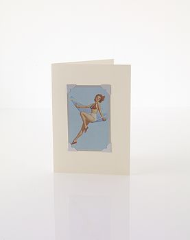 50s Pin Up Greetings Card, 2 of 9