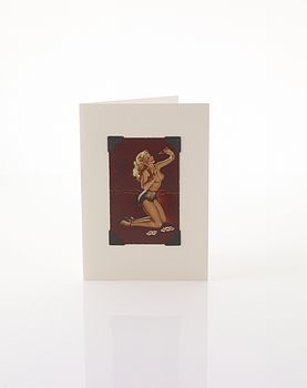 50s Pin Up Greetings Card, 5 of 9