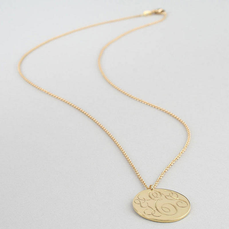 Gold 'Yes' Coin Necklace By LINDSAY PEARSON