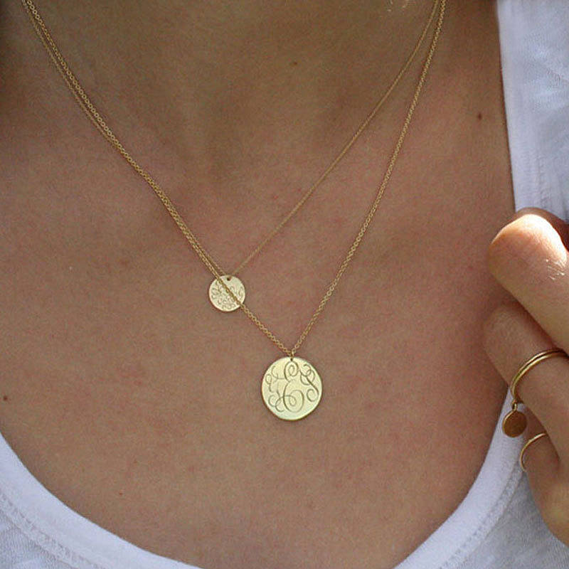 Gold 'Yes' Coin Necklace By LINDSAY PEARSON