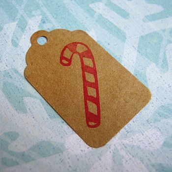 Candy Cane Christmas Rubber Stamp, 2 of 4
