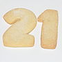 Birthday Number Shortbread Biscuits, thumbnail 5 of 7