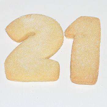 Birthday Number 'Ish' Shortbread Biscuits, 6 of 8