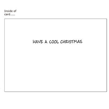 Snowbathing Christmas Card, 2 of 2