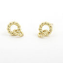 Ball Two Circles Stud Earrings 18ct Gold By Corinne Hamak ...