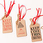 Recycled 'Keep Cosy This Christmas' Gift Tags, thumbnail 1 of 3