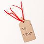 Recycled 'Keep Cosy This Christmas' Gift Tags, thumbnail 2 of 3