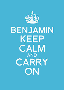 Personalised Keep Calm And Carry On Print, 7 of 12