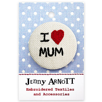 'I Love…' Embroidered Personalised Badge, 7 of 10