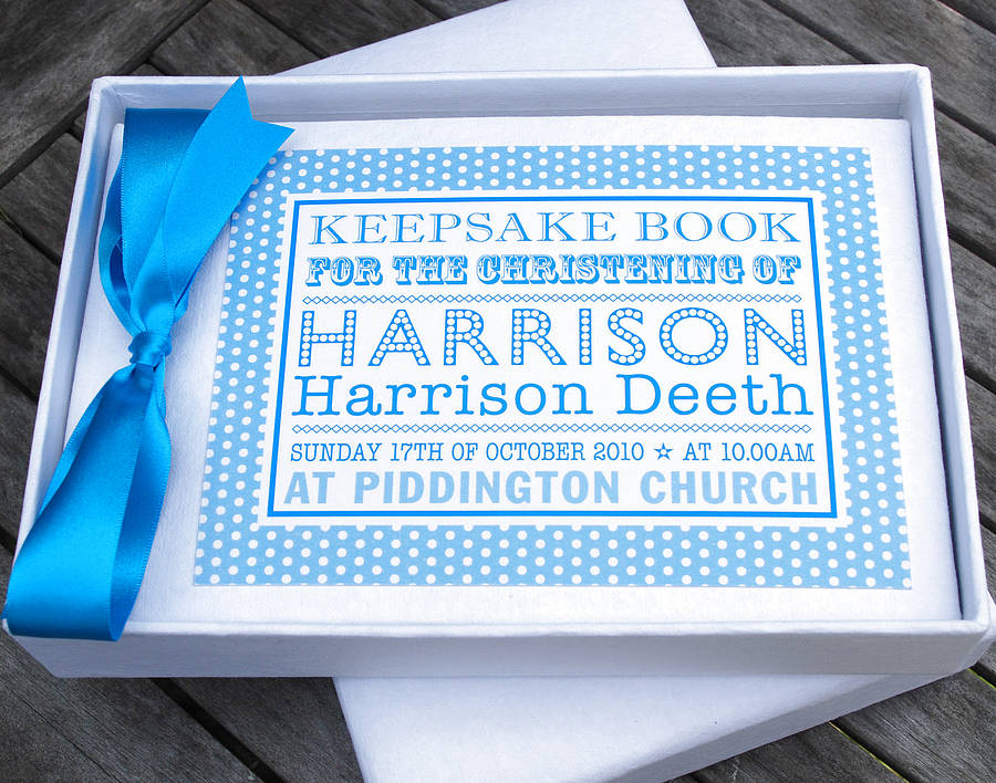 Personalised Baby Guest Book By mooks design