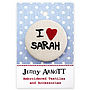 'I Love…' Embroidered Personalised Badge, thumbnail 4 of 10