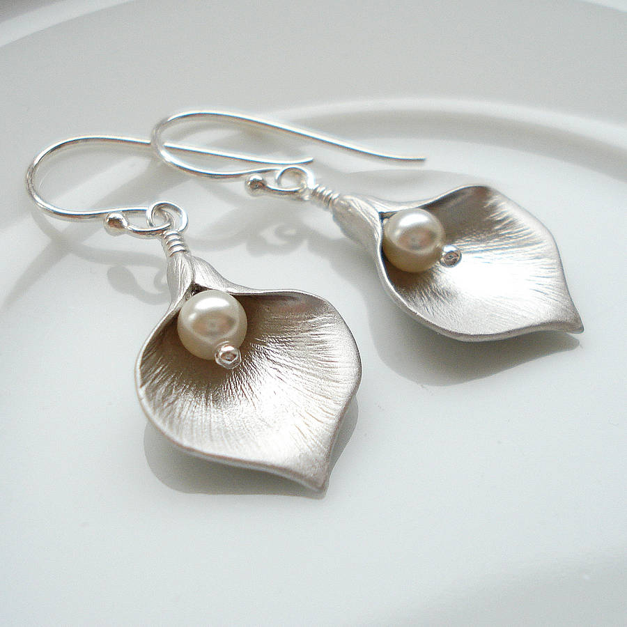 Calla Lily Earrings By Mia Belle | notonthehighstreet.com