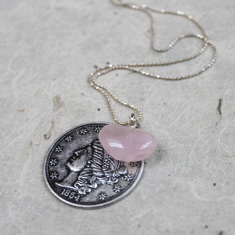 Meryl Coin Pendant Necklace By Jamie London | notonthehighstreet.com