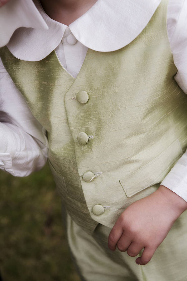 Regency Silk Boy's Waistcoat, 1 of 5