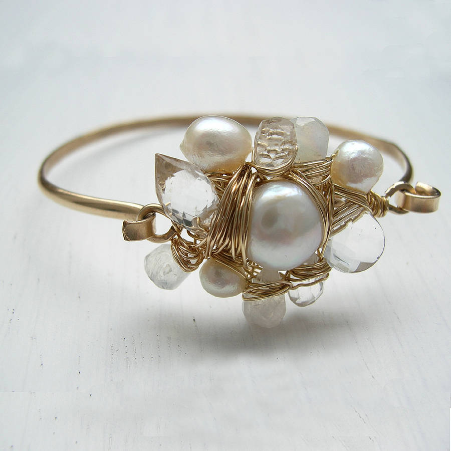 Pearl And Crystal Bracelet, 1 of 6