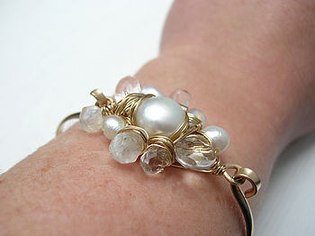 Pearl And Crystal Bracelet, 4 of 6