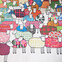 Colourful Sheep Tea Towel, thumbnail 6 of 6