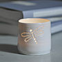 Porcelain Dragonfly Tea Light, thumbnail 1 of 3