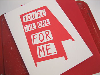 'You're The One For Me' Card, 4 of 4
