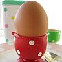 Handpainted Dotty Eggcups, thumbnail 2 of 3