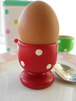 Handpainted Dotty Eggcups, 2 of 3
