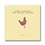 'Happy Birthday Spring Chicken' Birthday Card, thumbnail 2 of 2