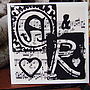 Personalised Initials Card On Vintage Music, thumbnail 2 of 6