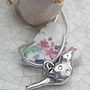 Silver 'Lovey Dovey' Bird Necklace, thumbnail 1 of 3