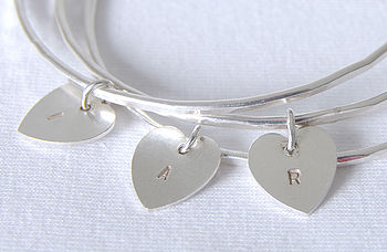 Personalised Heart Bangle, 3 of 5