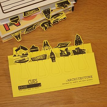 Set Of Ten Architecture Card Page Markers, 3 of 5