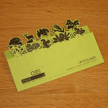 Set Of Ten Woodland Card Page Markers, 5 of 5
