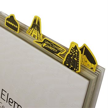 Set Of Ten Architecture Card Page Markers, 4 of 5
