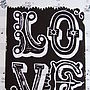 Handprinted Vintage Sheet Music Love Print, thumbnail 5 of 7