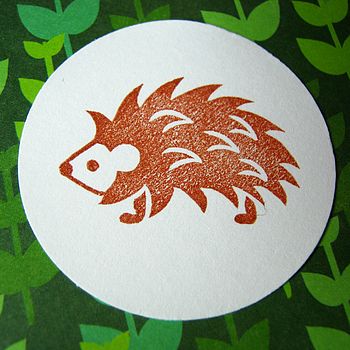 Spiky Hedgehog Rubber Stamp, 2 of 3