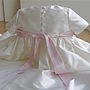 Echo Silk Christening Gown, thumbnail 4 of 9