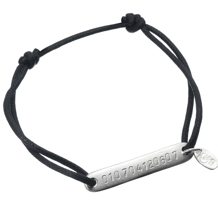 personalised silver identity bracelet by chambers & beau ...