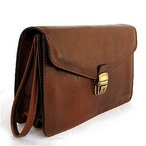 mens leather clutch bag with wrist strap by maxwell scott bags | www.neverfullmm.com