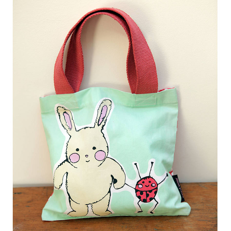 bunny and bug girl's handbag by jessica graham | notonthehighstreet.com