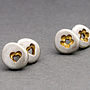 Pebble Silver Stud Earrings, thumbnail 1 of 4