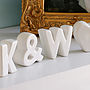 Personalised Ceramic Initials With Heart, thumbnail 4 of 6