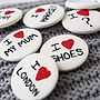 'I Love…' Embroidered Personalised Badge, thumbnail 1 of 10