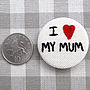 'I Love…' Embroidered Personalised Badge, thumbnail 2 of 10