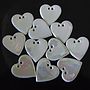 Five Porcelain Mother of Pearl Heart Buttons, thumbnail 3 of 3