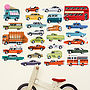 Highway Fabric Wall Stickers, thumbnail 1 of 3
