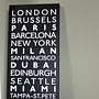 Personalised Destinations Bus Blind Canvas, thumbnail 1 of 11