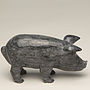 Hand Crafted Marble Pig. Dark Or Light Colour, thumbnail 4 of 6
