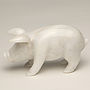 Hand Crafted Marble Pig. Dark Or Light Colour, thumbnail 6 of 6